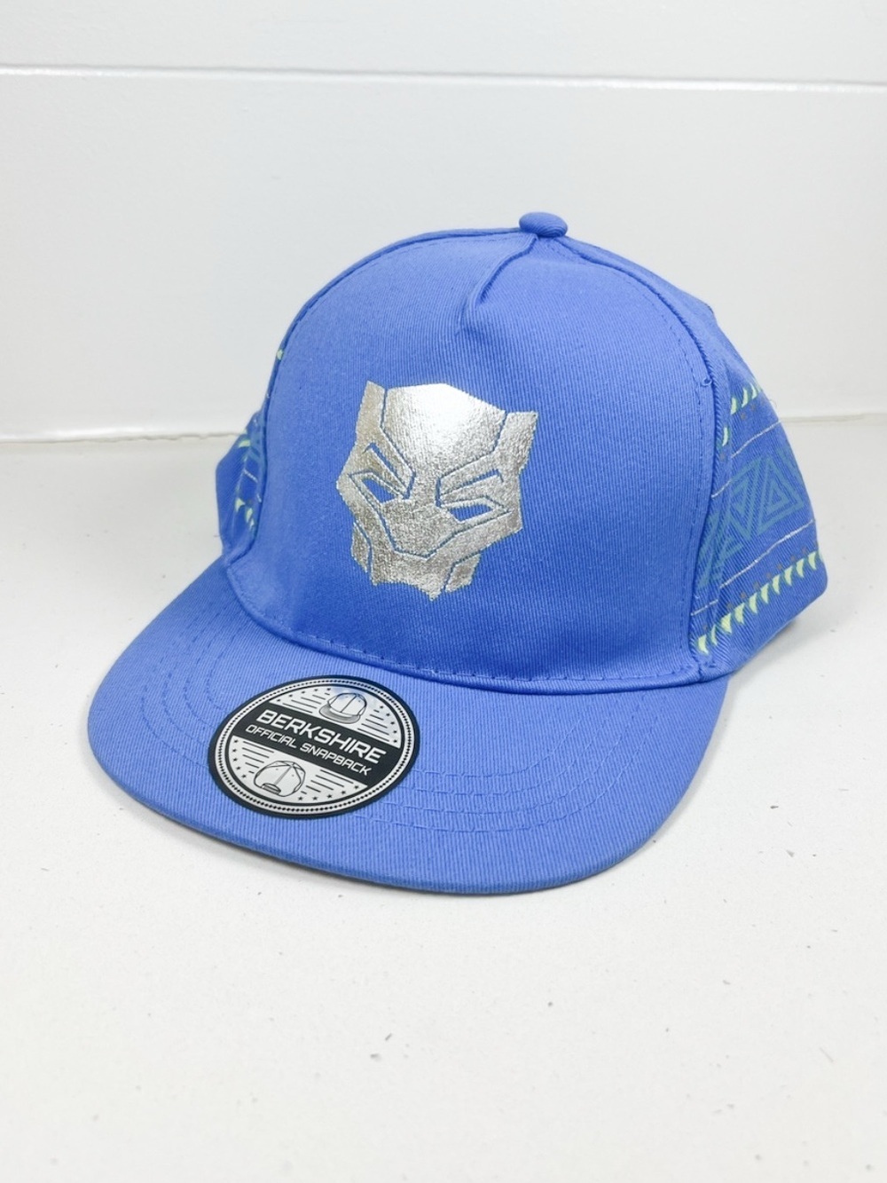 Marvel Black Panther Youth Snapback Hat Blue Adjustable One Size NWT